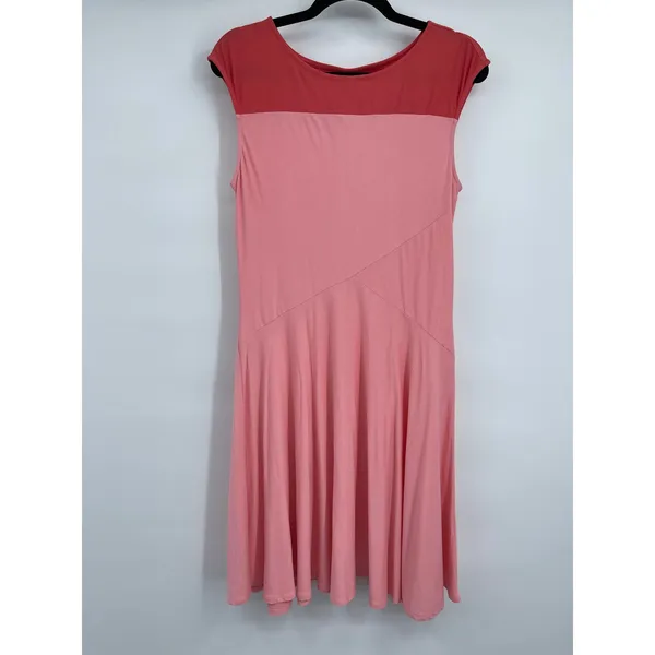 New York & Company Stretch Womens Pink Flowy Dress Cap Sleeves NEW Medium - Image 11
