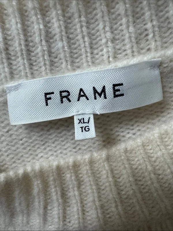 Frame Clean Stripe Cashmere Sweater Jet Stream Multi XL - Image 7