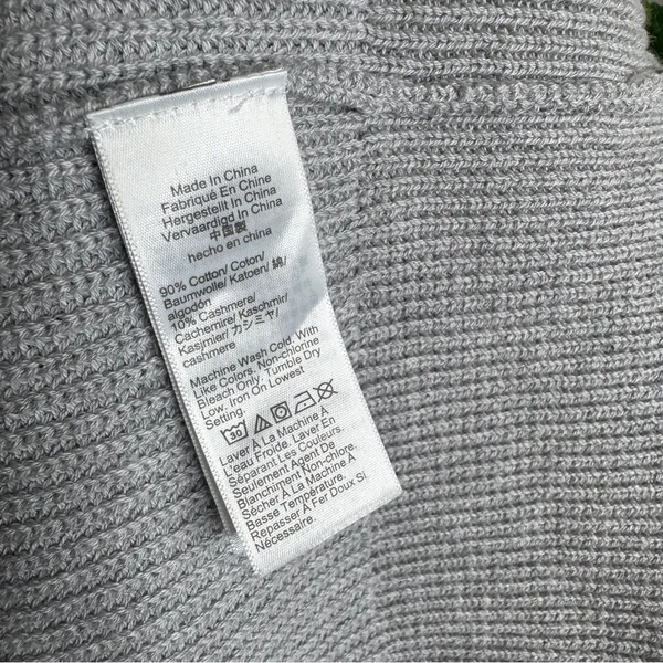 J. Crew V-neck Cotton Cashmere Blend Cardigan Sweater Heather Dove Medium BS950 - Image 14