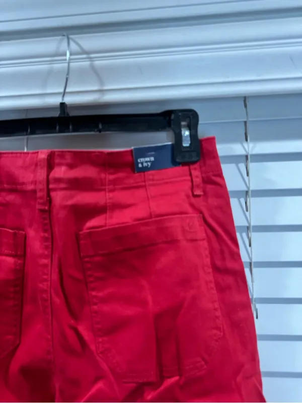 crown & ivy Red Wide-Leg Chinos - Image 5