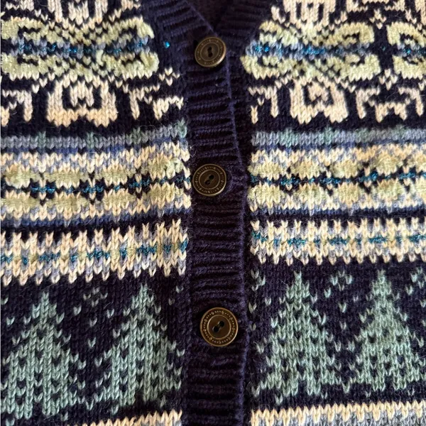 Women’s Vintage Baxter & Wells Knit Holiday Vest Size Medium - Image 3