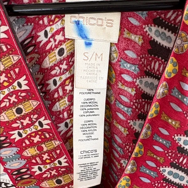 Like New Chico’s Multi/Pattern Poncho Top Size Small / Medium - Image 7