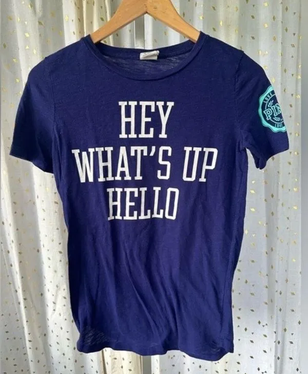 Victoria's Secret PINK Athleisure Catchy Phrase Slogan Classic T-Shirt XS - Image 2