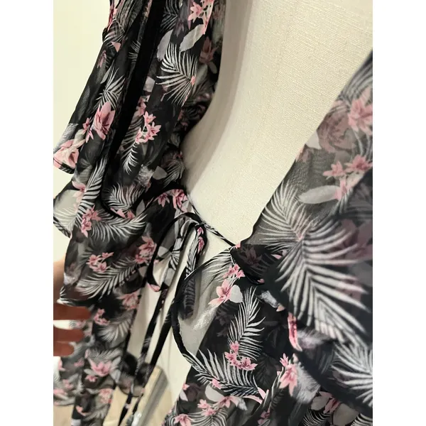 Victoria’s‎ Secret Floral Chiffon Duster Kimono Sheer Boho Cover Up XS/S - Image 8