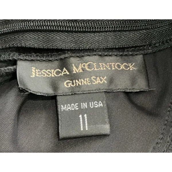 Gunne Sax Jessica McClintock Vintage 90s Velvet Maxi Dress XS S Whimsigoth - Image 4