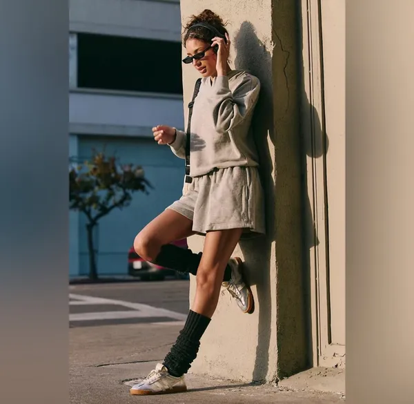 NWOT Free People Movement Such A Flirt Romper in Heather Grey $98 Retail - Image 3