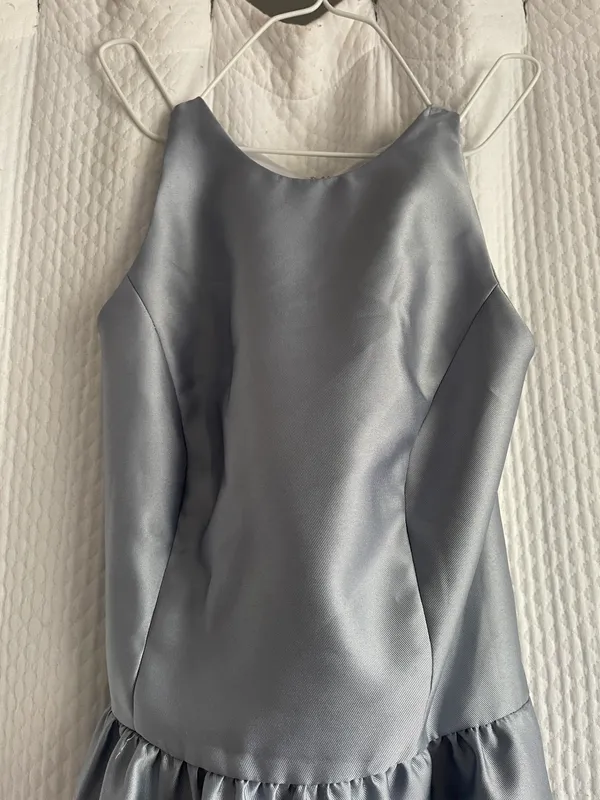 D707 Bridesmaid Dress Platinum - Image 8