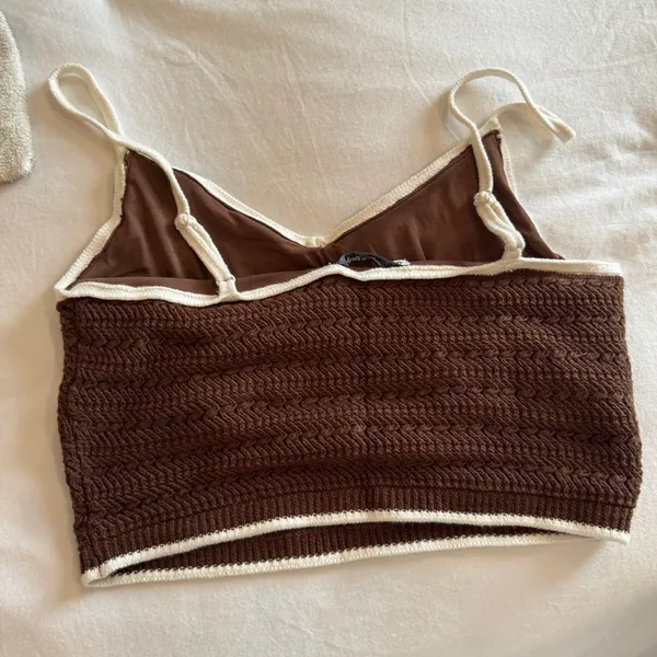 Abercrombie Crochet Top Tank Knit - Image 2
