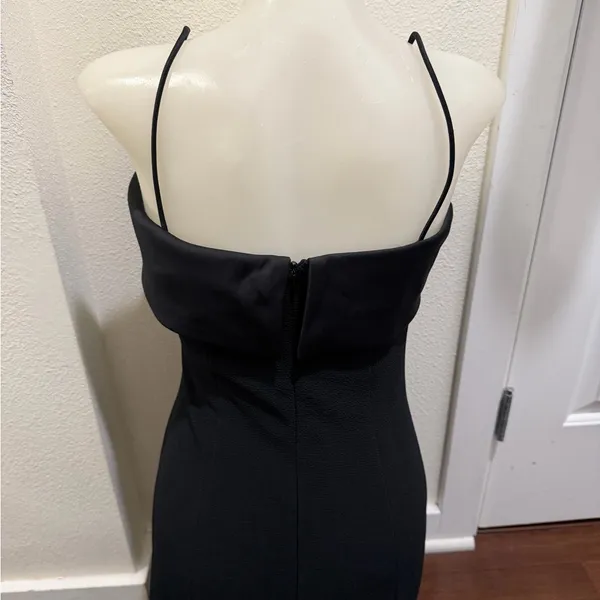 Vintage Alex Evenings Spaghetti Strap Black Formal Dress - Image 5