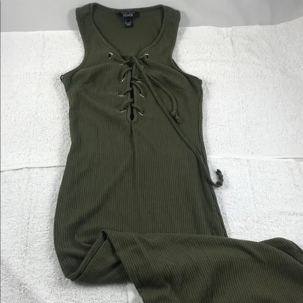 SM streetwear society cotton fitted Bodycon dress - Image 3