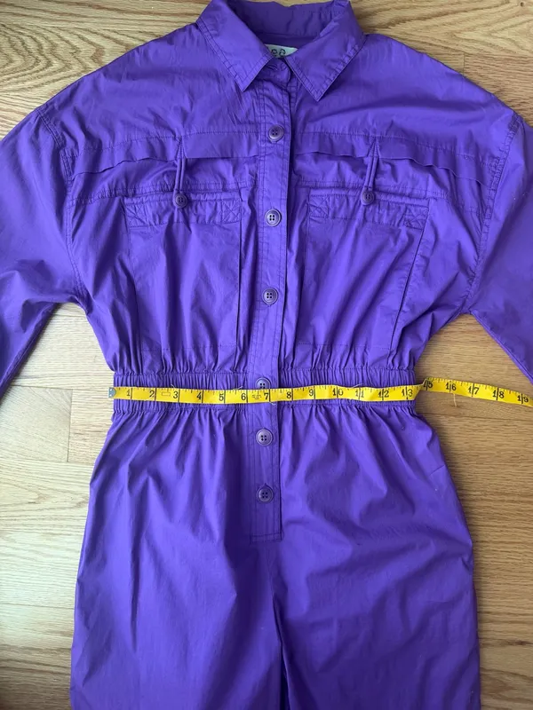 SEA New York Tabitha Purple Jumpsuit Size 00 Game Day Mardi Gras - Image 9