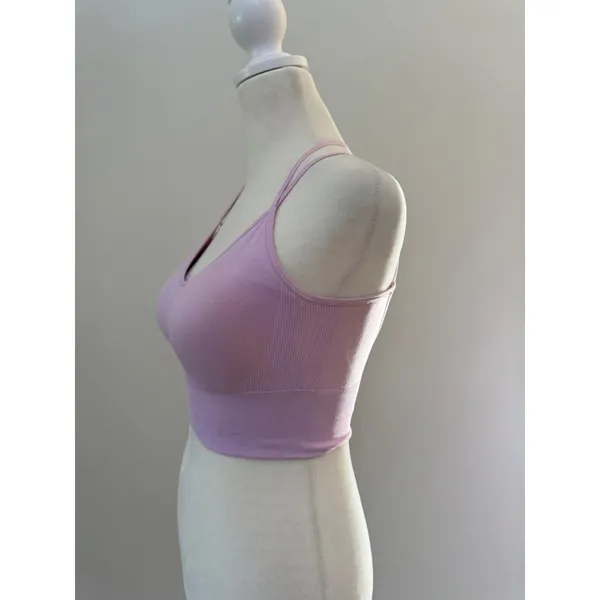 Nvgtn Seamless Flourish Seamless Bra Spandex Top Woman Fitness Elastic Breathabl - Image 4