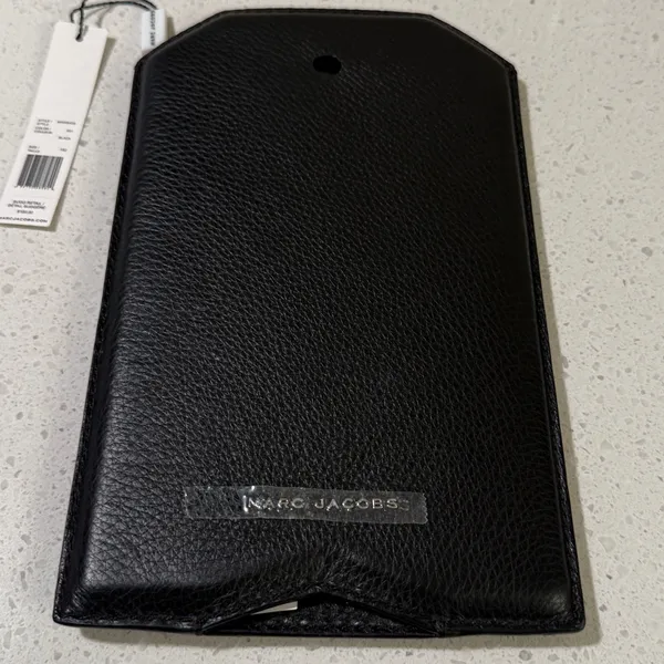 Marc Jacobs Black NWT Leather Sleeve Pouch‎ Travel Organizer Women OS - Image 6