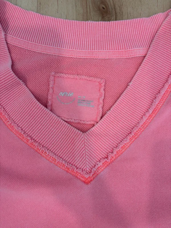 Aerie V-Neck Oversized Sweater - Image 3