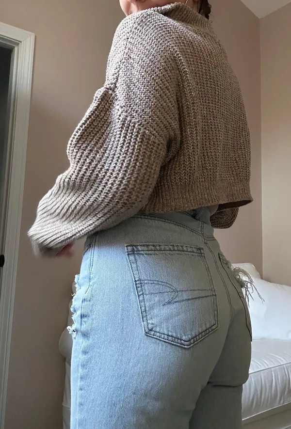 SheIn Beige Crop Sweater - Image 7