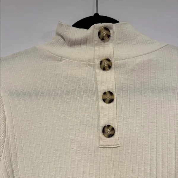 Cream‎ Bohme Ribbed Turtleneck Sweater - Image 5