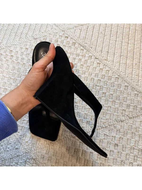 Jeffrey Campbell Romee Sandal in Black Suede - Image 5