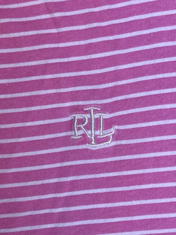 Lauren Ralph Lauren Pink Striped Nightgown Preppy Summer Classic Loungewear M - Image 6