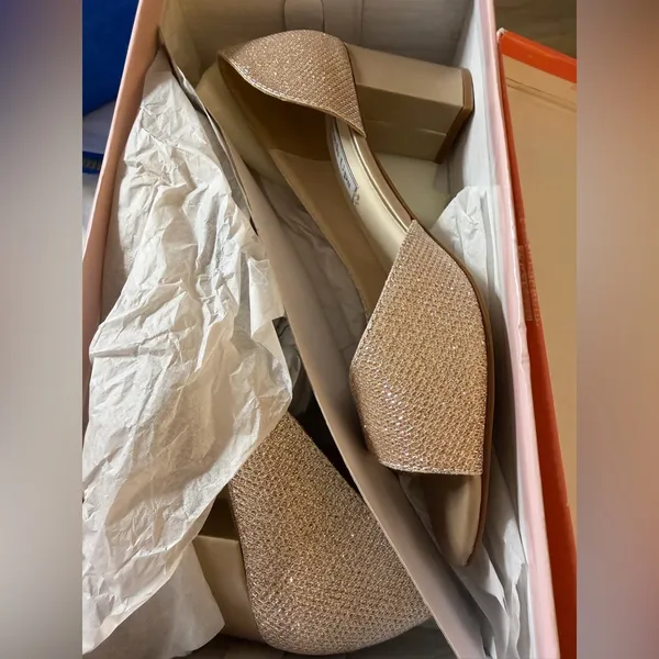 NEW Benjamin Walk Touch Ups Joy Pump Heel Wedding Shoes 7M Champagne $88 - Image 4
