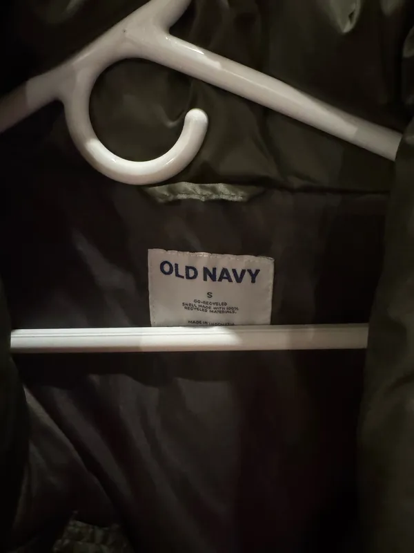 Green Old Navy Puffer Vest - Image 2