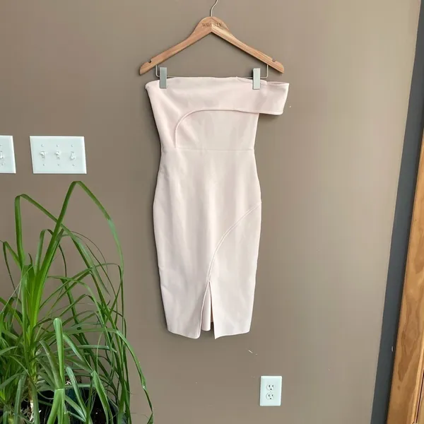 NEW Few Moda London‎ Bandage Dress Pale Pink Medium - Image 5