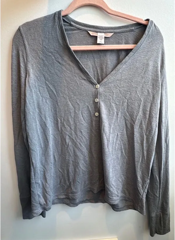 Victorias Secret Grey Loungewear Sweater - Image 3