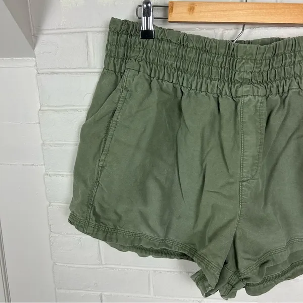 Aerie Babewatch Green Pull On Casual Shorts Size XL - Image 5