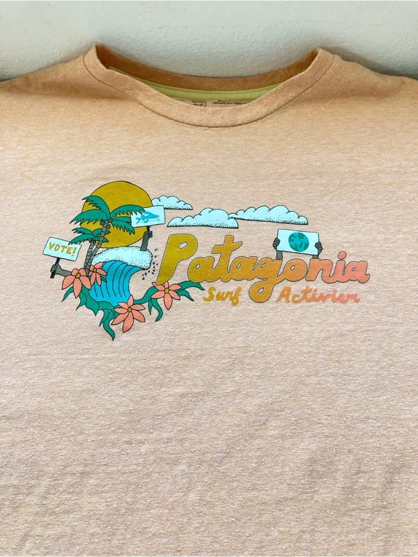 Patagonia Palm Protest Responsibili-Tee | Cowry Peach | Size M - Image 7
