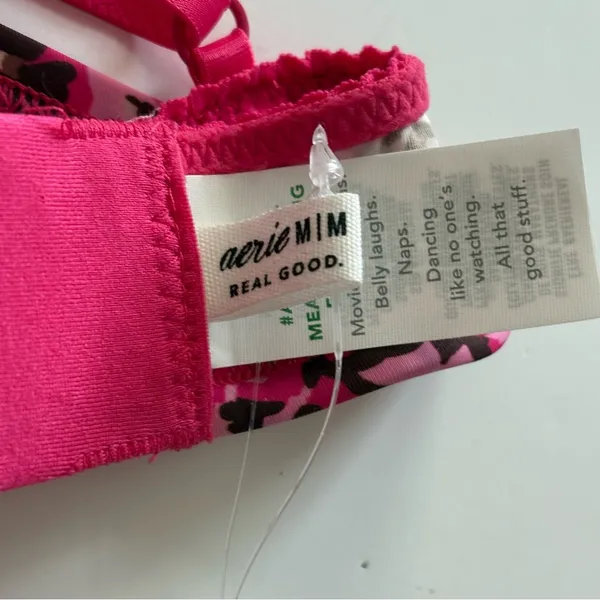 Aerie Pink Floral Bralette NWT M - Image 5
