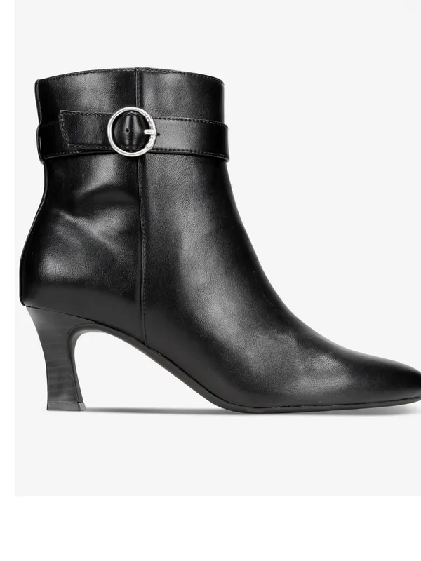 Style & Co Savvyyy Belt Booties Black Beauty heel dress boots SZ 7.5 - Image 2