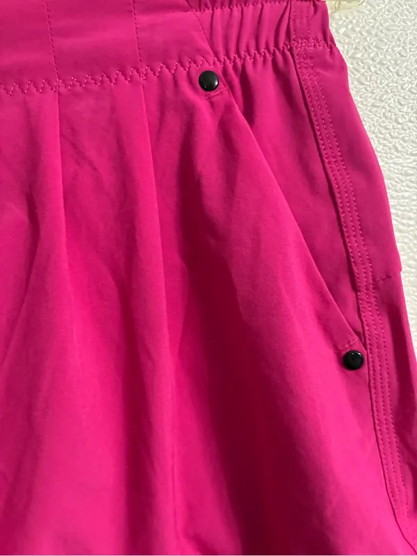 Lululemon Women's Magenta Drawstring cuffed Shorts 4 - Image 3