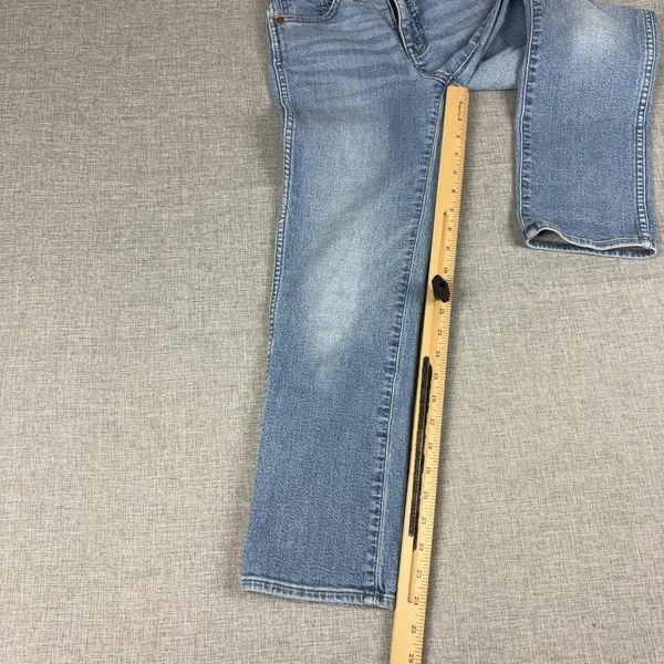Madewell Jeans Womens 23P Stovepipe Blue Straight Slim Light Wash Denim 5-Pocket - Image 6