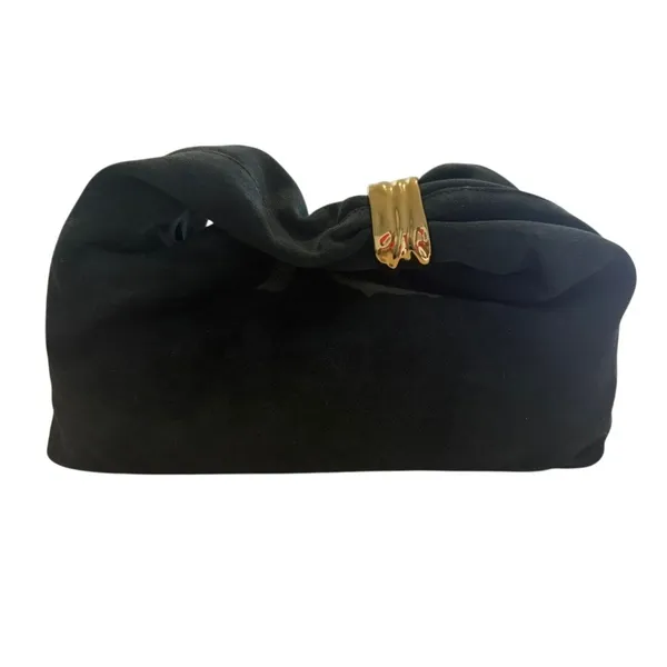 Madewell Suede Hand Held Ring Pouch in Midnight Forest - Image 4
