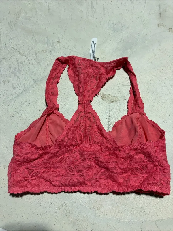 Free people intimately Lace Racerback Bralette coral small - Image 5