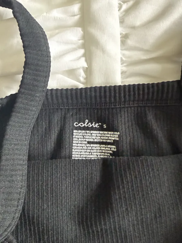Target Black Ribbed Crop Top - Image 3