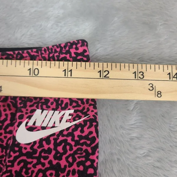 Nike Womens Pink‎ Leopard Workout Pants size Small Just Do It - Image 6