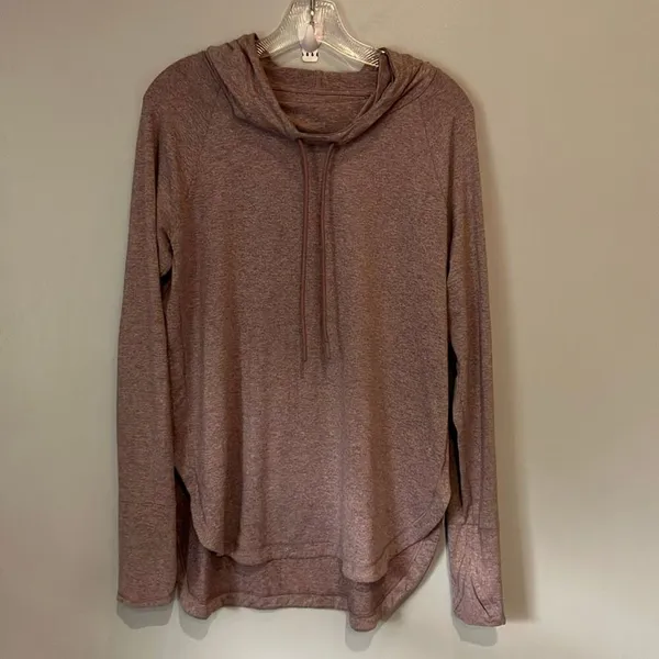 Athleta uptempo hoodie sweatshirt Size Medium mauve Gorpcore Lounge Activewear - Image 2