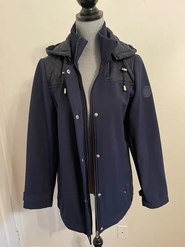 Ralph Lauren Navy Quilted Utility Jacket. Size M - Image 12