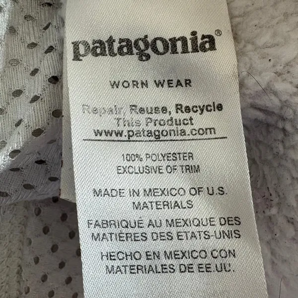 Patagonia Re-Tool Snap-T Fleece Pullover Cream White 65586 FA17 Small - Image 10