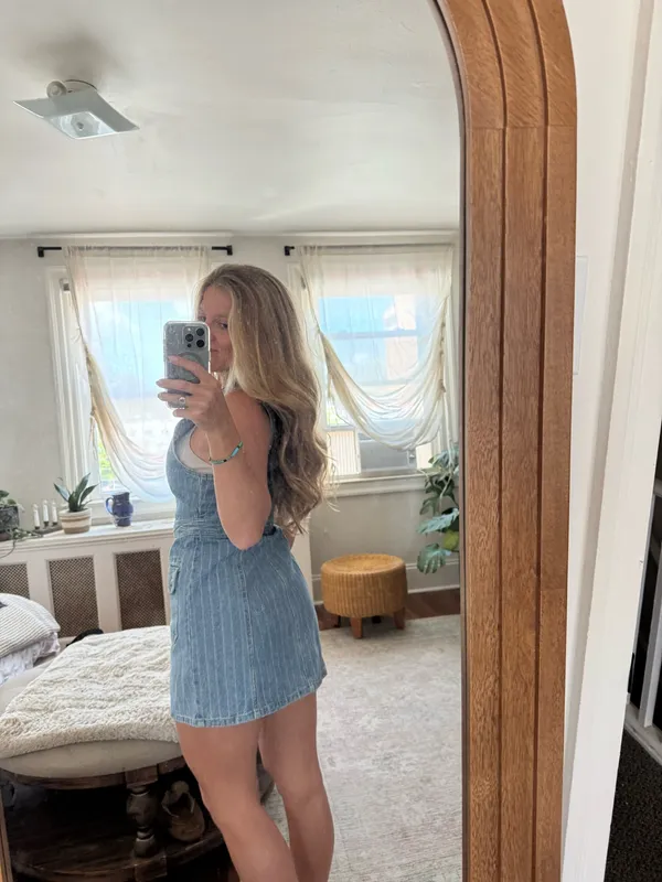 Forever 21 Zipper dress with light stripes - Image 2