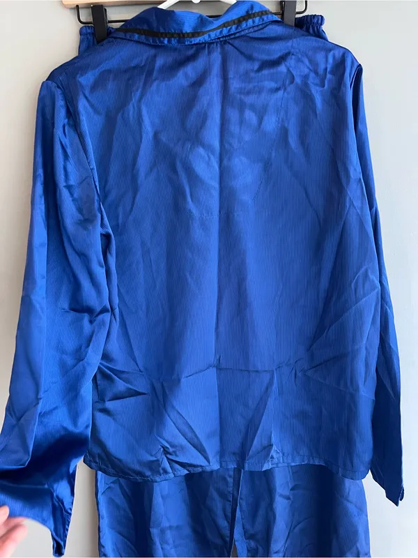 Secret Treasures Blue Satin Style Two-Piece Pajama Set Medium - Image 3