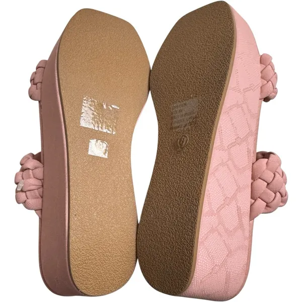Matisse Women's Slip On Braided Double Strap Greyson Wedge Sandals Sz 8 NWOT - Image 8
