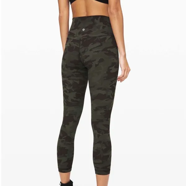 LULULEMON Align Pant II Leggings Women's 8 Yoga Heritage 365 Camo Green 25"‎ - Image 2