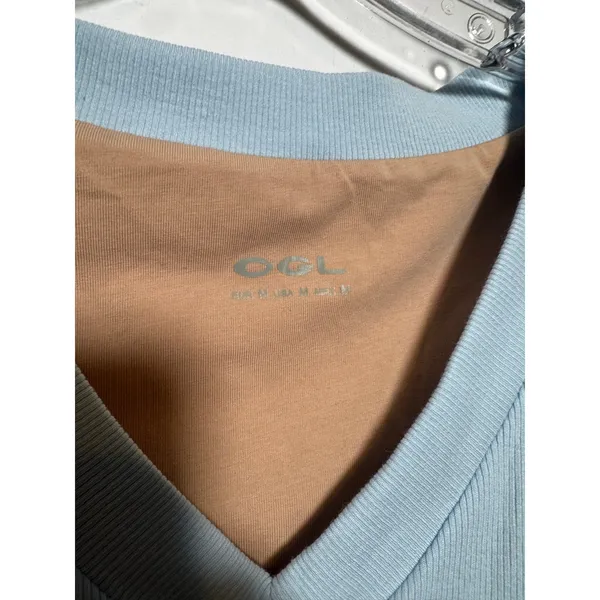 OGL Move Blue Ruched Side Sleeveless Bra Top Brami Size M New - Image 4