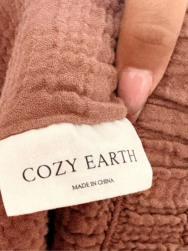 Cozy Earth Brown Double Gauze Lounge Shorts Women’s Size M Cotton Modal Pockets - Image 6