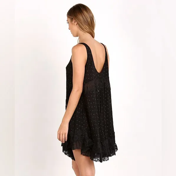 Free People Intimately She Swings Slip Chamise Lace Trim Boho Mini Dress – XS - Image 4