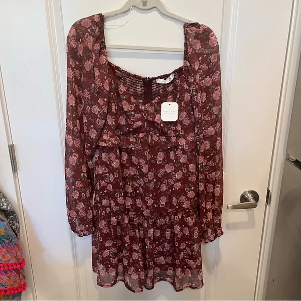 NEW Altar’d State Floral Mini Dress Size XL NWT - Image 5