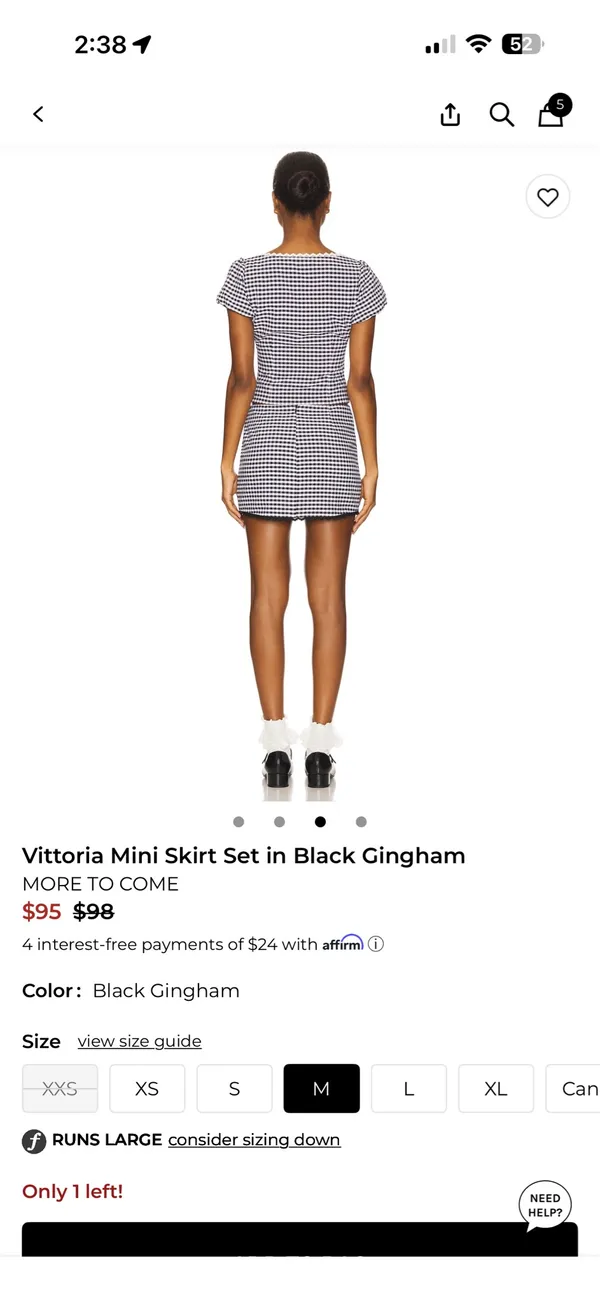 Revolve More to come Vittoria mini skirt set - Image 3
