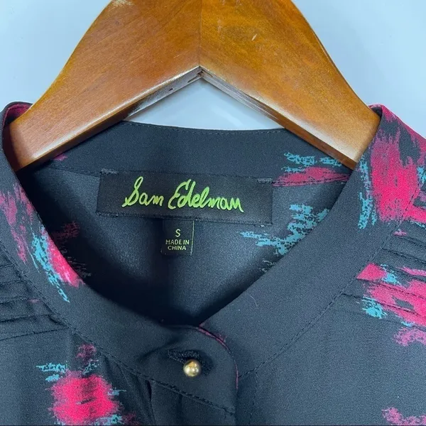 Sam Edelman Floral Long‎ Sleeve Blouse Small - Image 3