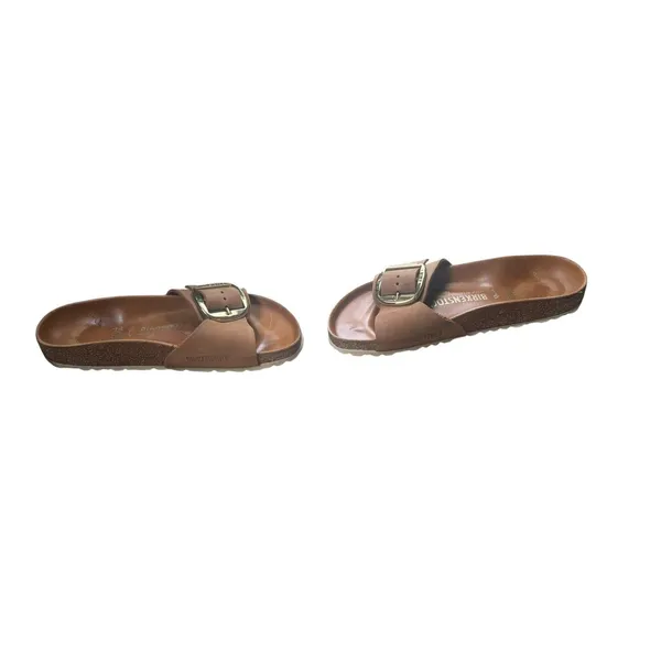 Birkenstock Arizona Big Buckle Sandals Size 38 7 RETAIL $160 #409 brown anthro - Image 7